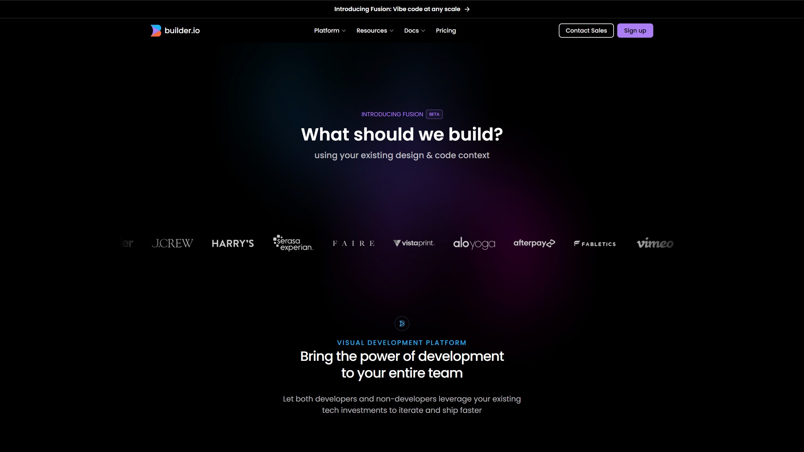 Builder.io截图